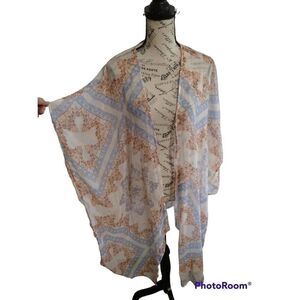American eagle sheer patterned kimono Xs Nwt Boho Feminine Cottage Core